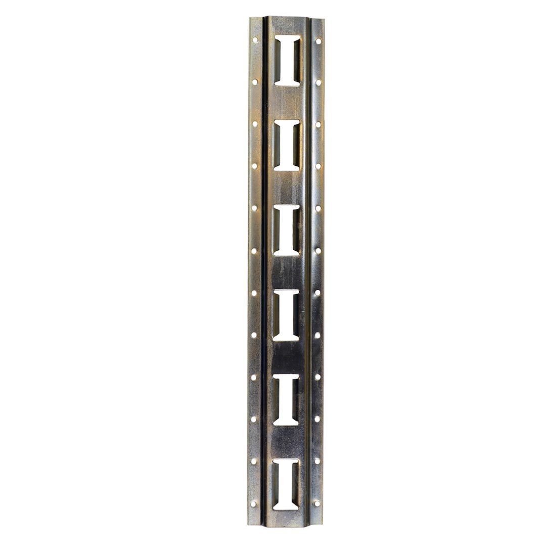 Winston Prod Tie Down Track, Cargosmart, E-Track, 2 Foot Length, Zinc Plated, Steel, Without Track Adapter, Single – 1930