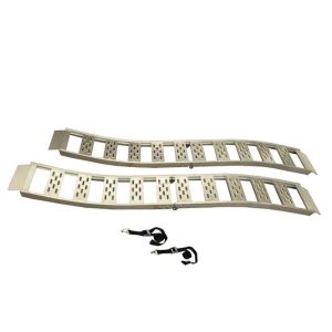 Winston Prod Bed Ramp, Cargosmart, 12 Inch Width X 90 Inch Length, Rated for 1500 Pounds, Aluminum, S-Curve, Folding, Set of 2 – 3018