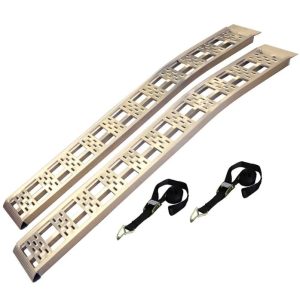 Winston Prod Bed Ramp, Cargosmart, 12 Inch Width X 90 Inch Length, Rated for 3000 Pound Capacity, Aluminum, Fixed Arch, Non-Folding, Set of 2 – 3070