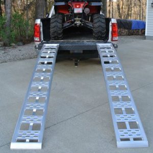 Winston Prod Bed Ramp, Cargosmart, 12 Inch Width X 90 Inch Length, Rated for 3000 Pound Capacity, Aluminum, Fixed Arch, Non-Folding, Set of 2 – 3070