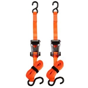 Winston Prod Tie Down Strap, Ratchet Strap, Ratchetx, 10 Foot Length, 3000 Pound Load Capacity, With Ratchet, Set of 2 – 340