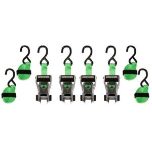 Winston Prod Tie Down Strap, Ratchet Strap, Ratchetx, 14 Foot Length, 1500 Pound Load Capacity, With Ratchet, Set of 2 – 345