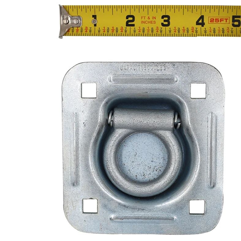 Winston Prod D-Ring, Cargosmart, 3/8 Inch Diameter, 5000 Pound Capacity, Zinc Plated, Steel, Single – 809