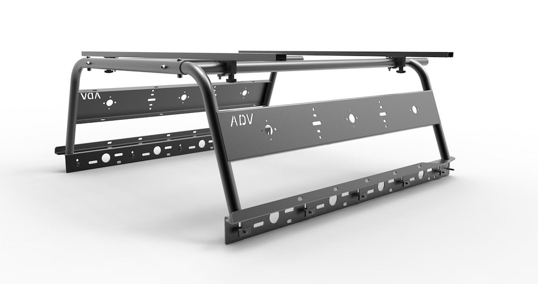 Wilco Offroa Bed Cargo Rack, 1100 Pound Static Capacity/ 550 Pound On-Road Capacity/ 275 Pound Off-Road Capacity, Bolt-On, Powder Coated – ADVSL-5U