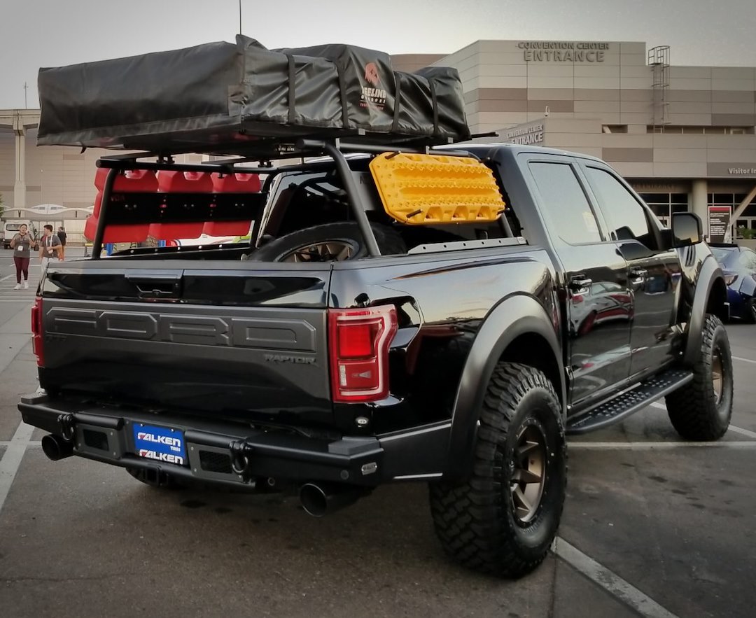 Wilco Offroa Bed Cargo Rack, 1100 Pound Static Capacity/ 550 Pound On-Road Capacity/ 275 Pound Off-Road Capacity, Bolt-On, Powder Coated – ADVSL-5U