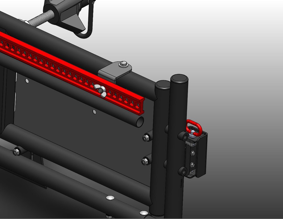 Wilco Offroa Jack Mount, Tiregate®, For Hi Lift Jack, Mounts Jack to Vertical Tiregate, Black, Steel, With Mounting Brackets and Bolts – HL65000-B