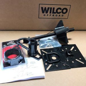 Wilco Offroa Spare Tire Carrier, Truck Bed Mount, Flat Mount, Holds Up to 42 Inch Tire, Powder Coated, Black, Steel, Universal – UBM3030