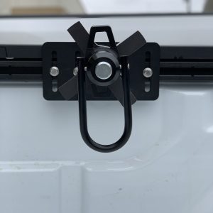 Wilco Offroa Spare Tire Carrier, Bed Rail Mount, Holds Upto 37 Inch Tire, Powder Coated, Black, Steel – UBM34507-J