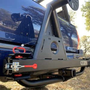Wilco Offroa Spare Tire Carrier, Hitchgate™, 2 Inch Receiver Hitch Mount, Holds Up to 40 Inch Tire, Black, Universal – UHG3060