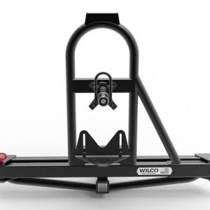 Wilco Offroa Spare Tire Carrier, Hitchgate™ Max, 2 Inch Receiver Hitch Mount, Holds Upto 40 Inch Tire, Black, Universal – UHG31931