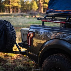 Wilco Offroa Spare Tire Carrier, Hitchgate™ Max, 2 Inch Receiver Hitch Mount, Holds Upto 40 Inch Tire, Black, Universal – UHG31931