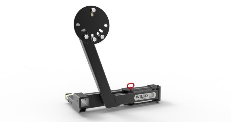 Wilco Offroa Spare Tire Carrier, Hitchgate™ Solo, 2 Inch Receiver Hitch Mount, Holds Up to 35 Inch Tire, Black, Universal – UHG32130