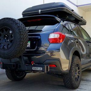 Wilco Offroa Spare Tire Carrier, Hitchgate™ Solo, 2 Inch Receiver Hitch Mount, Holds Up to 35 Inch Tire, Black, Universal – UHG32130-H