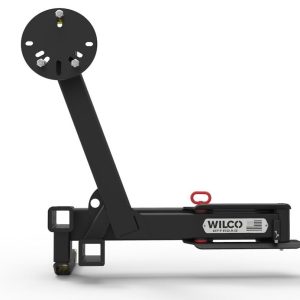 Wilco Offroa Spare Tire Carrier, Hitchgate Switch, 2 Inch Receiver Hitch Mount, Holds Up to 37 Inch Tire, Black, Universal – UHG4100