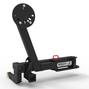 Wilco Offroa Spare Tire Carrier, Hitchgate Switch, 2 Inch Receiver Hitch Mount, Holds Up to 37 Inch Tire, Black, Universal – UHG4100