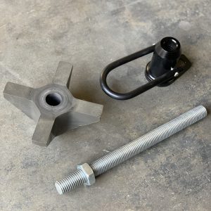 Wilco Offroa Spare Tire Carrier Wheel Nut, Use to Fasten Wheels to the Spare Tire Carriers, With 1 Inch Threaded Rod – WTF30862