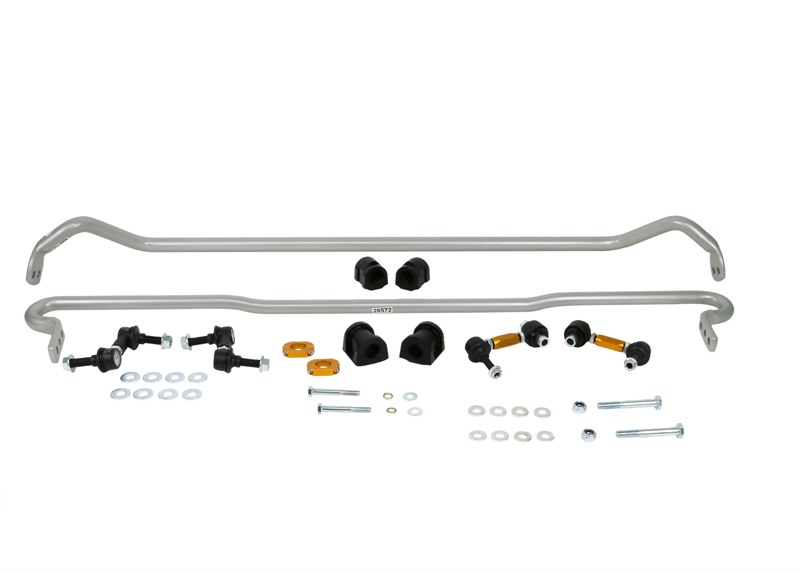Whiteline Stabilizer Bar, Performance Upgrade Use, 26 Millimeter Diameter Front/ 22 Millimeter Diameter Rear, Without Mounts – BSK019