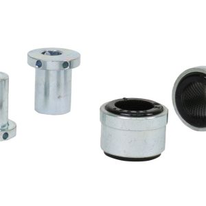 Whiteline Control Arm Bushing, Alignment Cam Bolt Kit, Standard Replacement, Black, Synthetic Elastomer, Upper Inner Bushings – KCA394