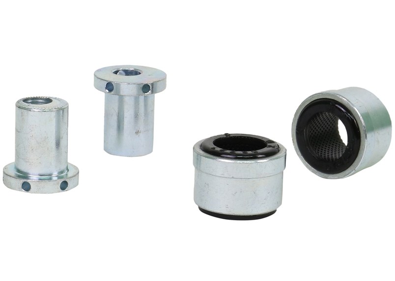 Whiteline Control Arm Bushing, Alignment Cam Bolt Kit, Standard Replacement, Black, Synthetic Elastomer, Upper Inner Bushings – KCA394