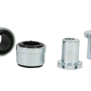 Whiteline Control Arm Bushing, Alignment Cam Bolt Kit, Standard Replacement, Black, Synthetic Elastomer, Upper Inner Bushings – KCA394