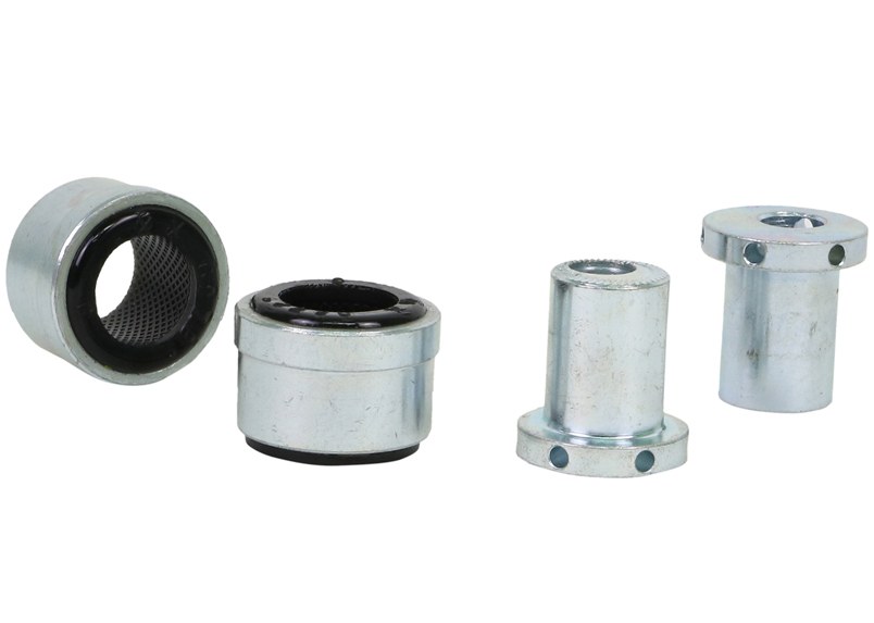 Whiteline Control Arm Bushing, Alignment Cam Bolt Kit, Standard Replacement, Black, Synthetic Elastomer, Upper Inner Bushings – KCA394