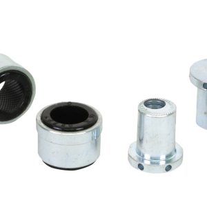 Whiteline Control Arm Bushing, Alignment Cam Bolt Kit, Standard Replacement, Black, Synthetic Elastomer, Upper Inner Bushings – KCA394