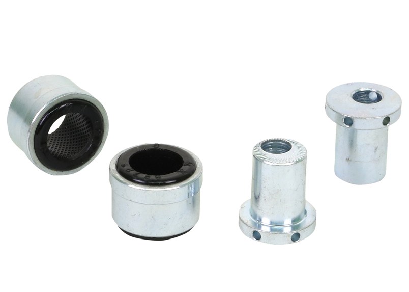 Whiteline Control Arm Bushing, Alignment Cam Bolt Kit, Standard Replacement, Black, Synthetic Elastomer, Upper Inner Bushings – KCA394