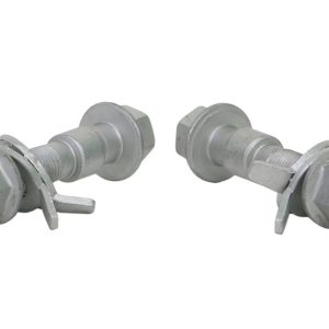 Whiteline Alignment Cam Bolt Kit, Plus 1.5 Degrees, 2 Eccentric Bolts/ 2 Tab Washers/ 2 Lock Nuts – KCA416