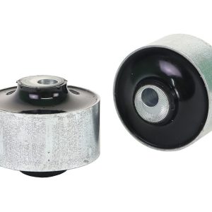 Whiteline Control Arm Bushing, Adds + 2 Degree Caster, Black/ Silver, Synthetic Elastomer, With Two Shell Bushings – KCA496