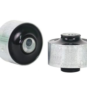 Whiteline Control Arm Bushing, Adds + 2 Degree Caster, Black/ Silver, Synthetic Elastomer, With Two Shell Bushings – KCA496