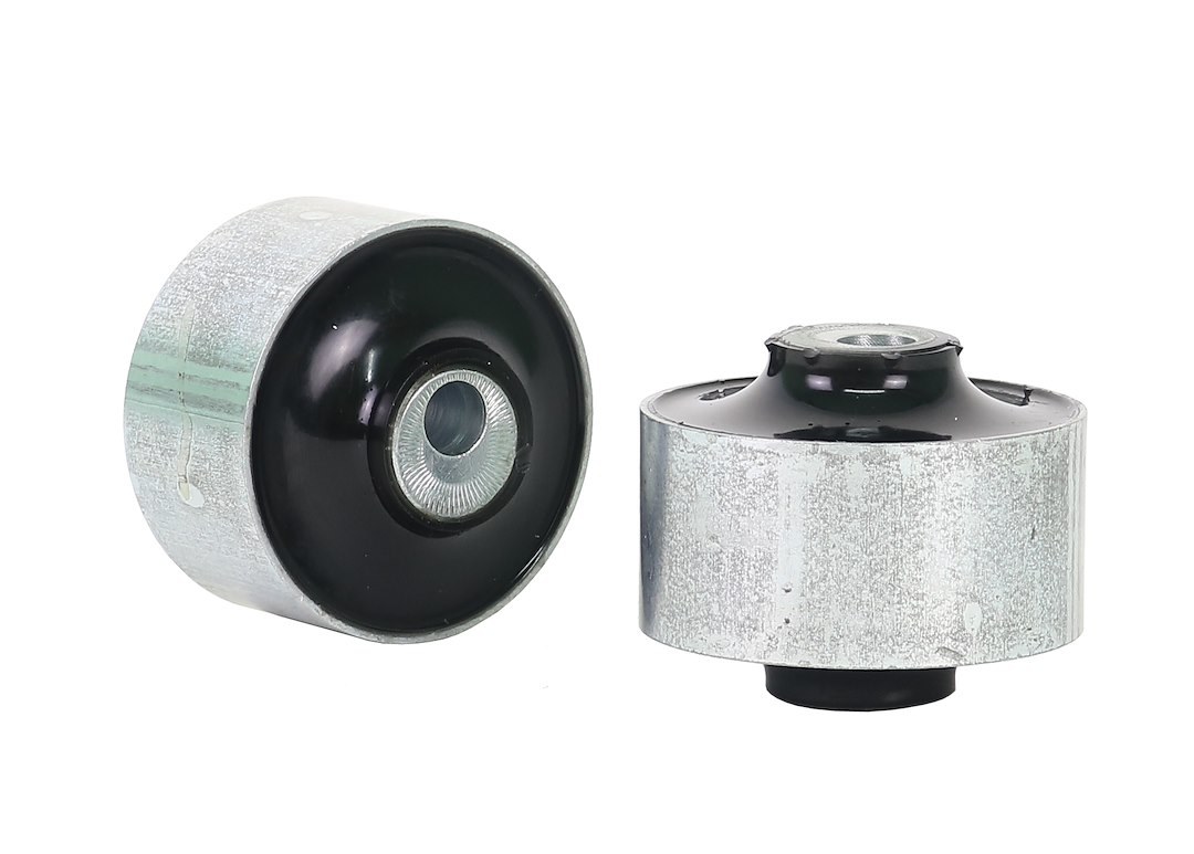 Whiteline Control Arm Bushing, Adds + 2 Degree Caster, Black/ Silver, Synthetic Elastomer, With Two Shell Bushings – KCA496