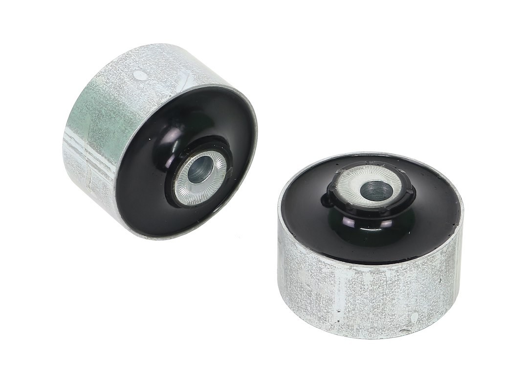 Whiteline Control Arm Bushing, Adds + 2 Degree Caster, Black/ Silver, Synthetic Elastomer, With Two Shell Bushings – KCA496