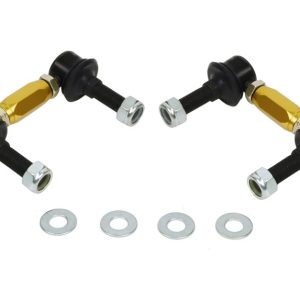 Whiteline Stabilizer Bar Link Kit, Yellow, With Black Bushings – KLC180-090