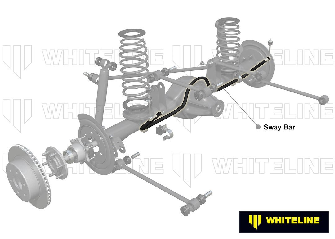 Whiteline Stabilizer Bar, Performance Upgrade, 33 Millimeter Bar Diameter/ 2 Point Adjustable, With Mounts, Without Stabilizer Bar Links – KLC182