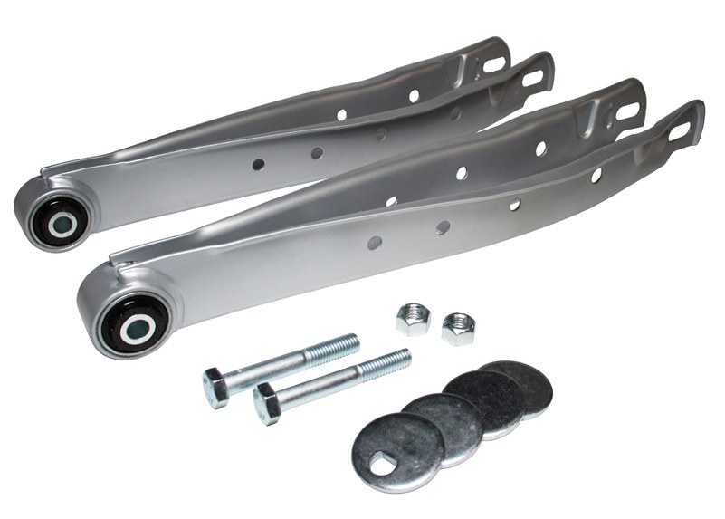 Whiteline Control Arm, Motorsport Style, Adjustable, Grey, Steel, With Synthetic Elastomer Bushings/ Hardware, Set of 2 – KTA216A