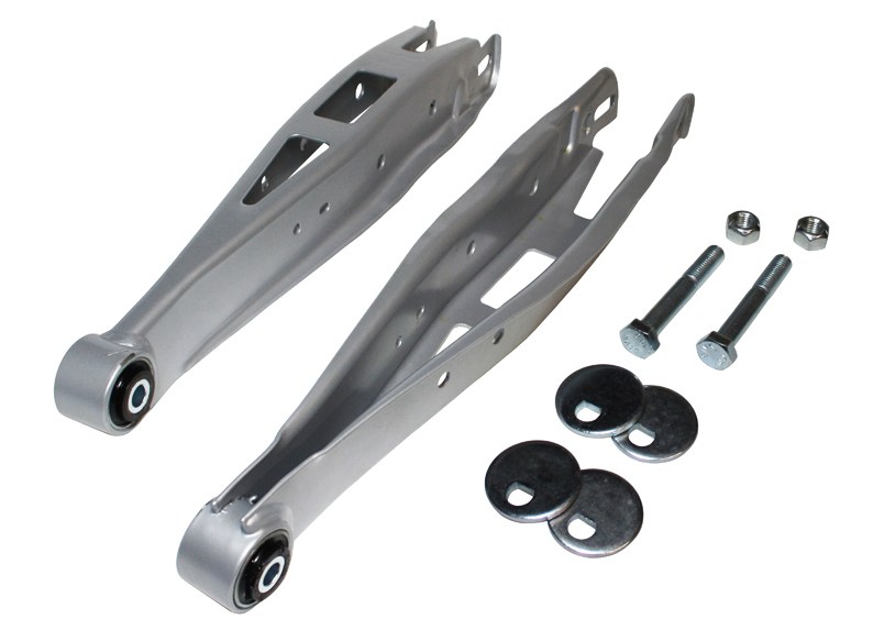 Whiteline Control Arm, Motorsport Style, Adjustable, Grey, Steel, With Synthetic Elastomer Bushings/ Hardware, Set of 2 – KTA216A