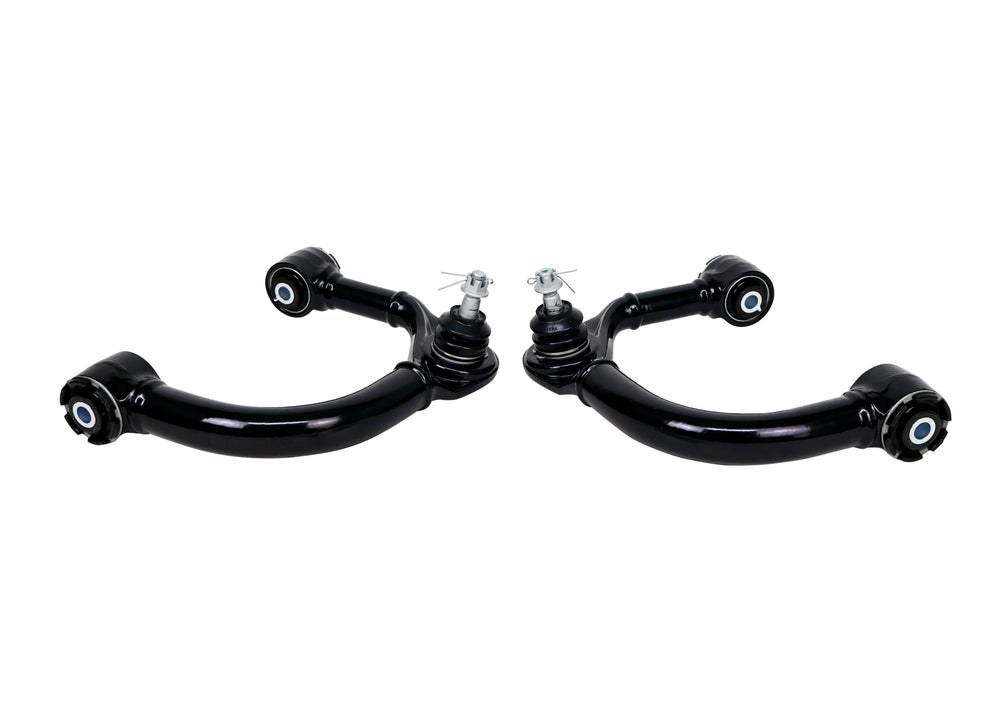 Whiteline Control Arm, Tubular, Black, Steel, With Ball Joint/ Mount Bushings/ Grease Fitting, Set of 2 – KTA247
