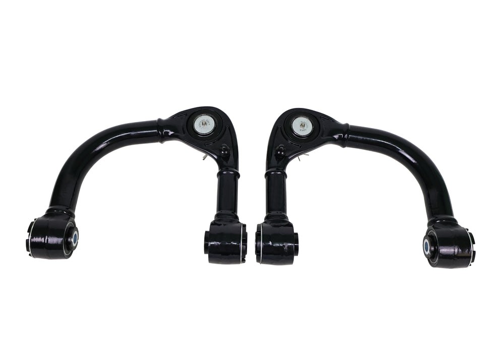 Whiteline Control Arm, Tubular, Black, Steel, With Ball Joint/ Mount Bushings/ Grease Fitting, Set of 2 – KTA247