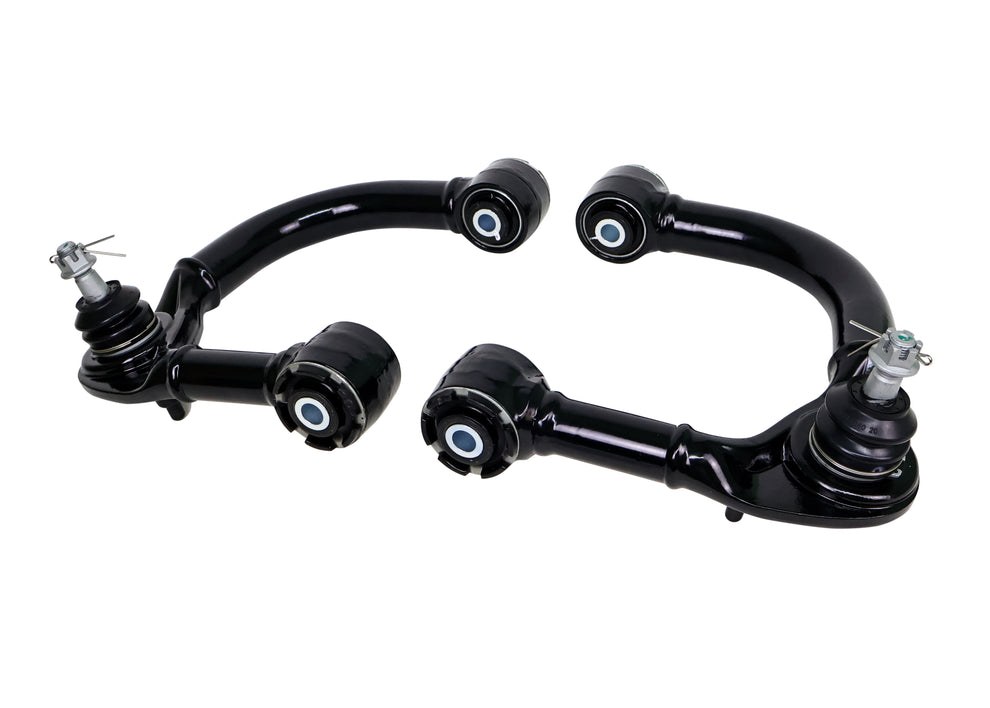 Whiteline Control Arm, Tubular, Black, Steel, With Ball Joint/ Mount Bushings/ Grease Fitting, Set of 2 – KTA247