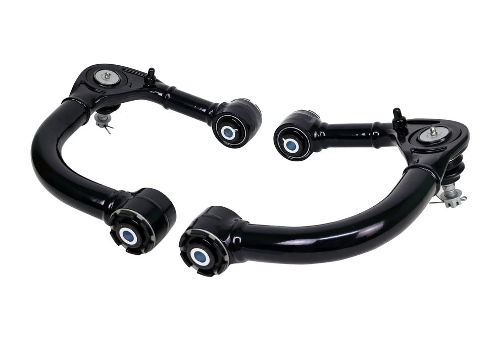 Whiteline Control Arm, Tubular, Black, Steel, With Ball Joint/ Mount Bushings/ Grease Fitting, Set of 2 – KTA247