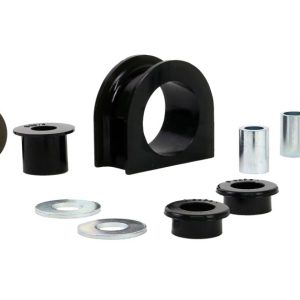 Whiteline Rack and Pinion Mount Bushing, Black, Pack of 5, With Two Tubes/ Washers – W12978
