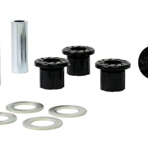 Whiteline Rack and Pinion Mount Bushing, Black, Polyurethane, Set of 4, With Two Tubes and Four Washers – W13400