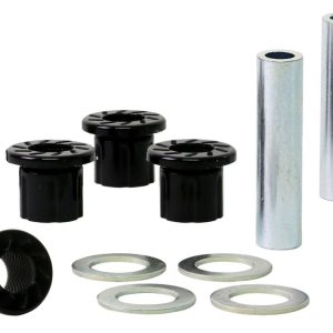 Whiteline Rack and Pinion Mount Bushing, Black, Polyurethane, Set of 4, With Two Tubes and Four Washers – W13400