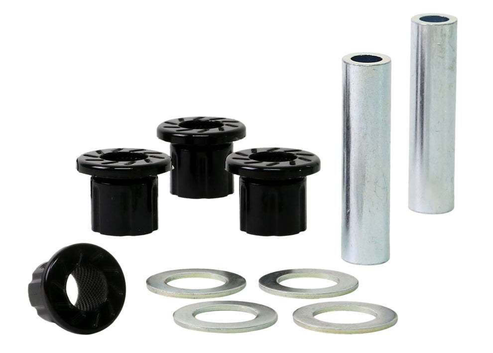 Whiteline Rack and Pinion Mount Bushing, Black, Polyurethane, Set of 4, With Two Tubes and Four Washers – W13400