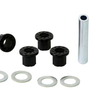 Whiteline Rack and Pinion Mount Bushing, Black, Polyurethane, Set of 4, With Two Tubes and Four Washers – W13400