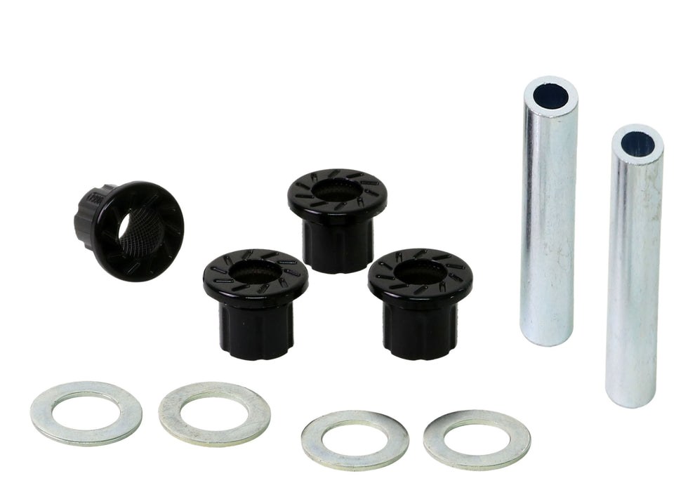 Whiteline Rack and Pinion Mount Bushing, Black, Polyurethane, Set of 4, With Two Tubes and Four Washers – W13400