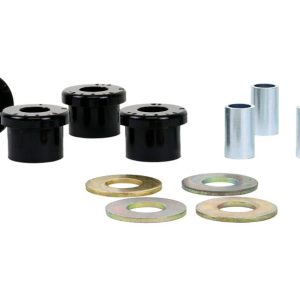Whiteline Rack and Pinion Mount Bushing, Black, Polyurethane, Set of 4, With Four Tubes and Four Washers – W13401