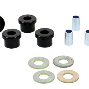 Whiteline Rack and Pinion Mount Bushing, Black, Polyurethane, Set of 4, With Four Tubes and Four Washers – W13401