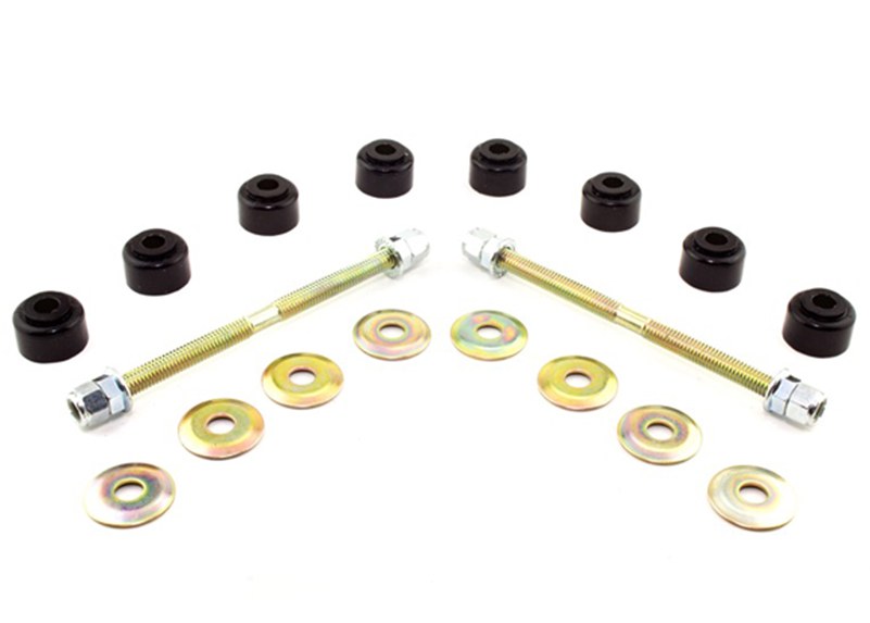 Whiteline Stabilizer Bar Link Kit, Yellow, With Eight Bushings/ Eight Washers/ Eight Nuts/ Two Links – W23180