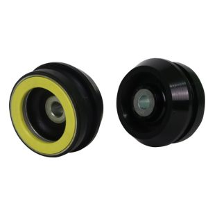 Whiteline Strut Mount Bushing, Black, Synthetic Elastomer, With Replacement Bearing – W41772
